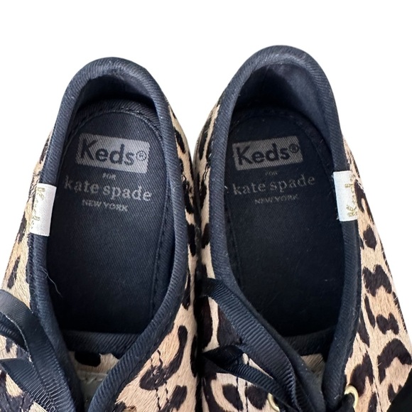 Keds X Kate Spade Leopard Print Sneakers Size 7 - Picture 5 of 9